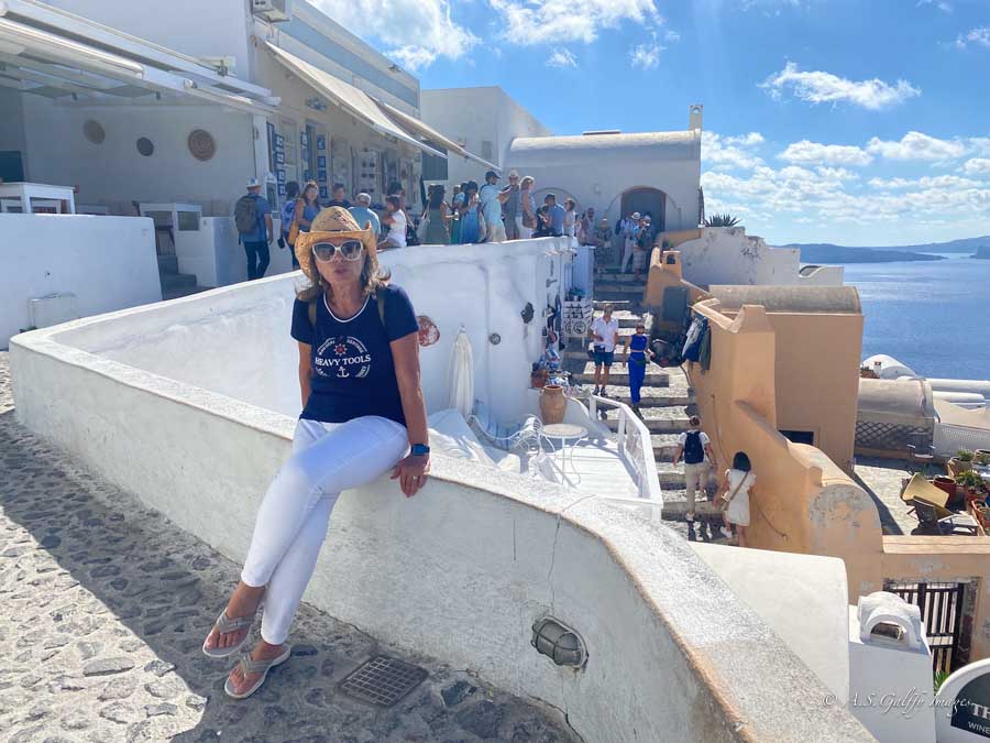 Walking in Vera, Santorini