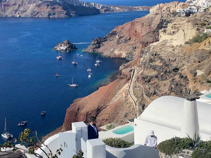 Visit Caldera, one of the best things to do in 3 days in Santorini