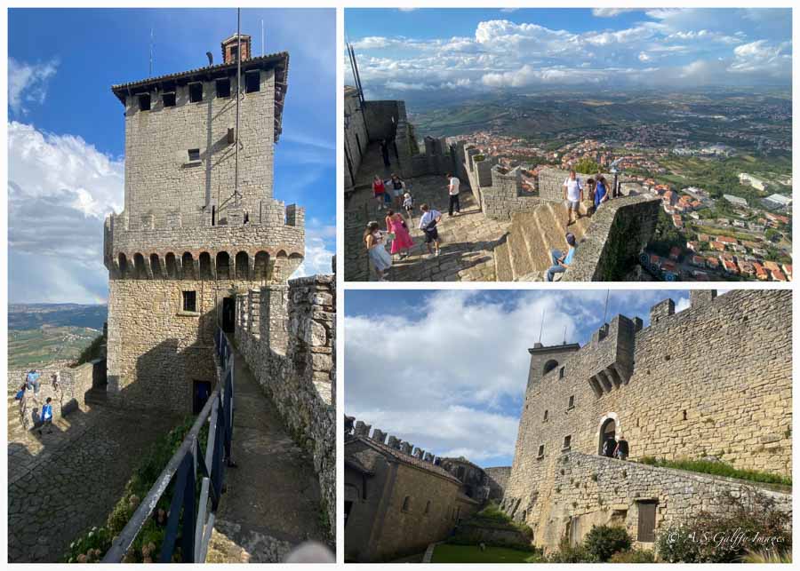 Images from inside the Guaita Tower