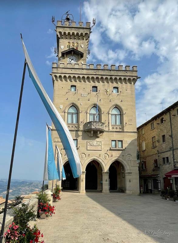 View of Palazzo Pubblico in San Marino