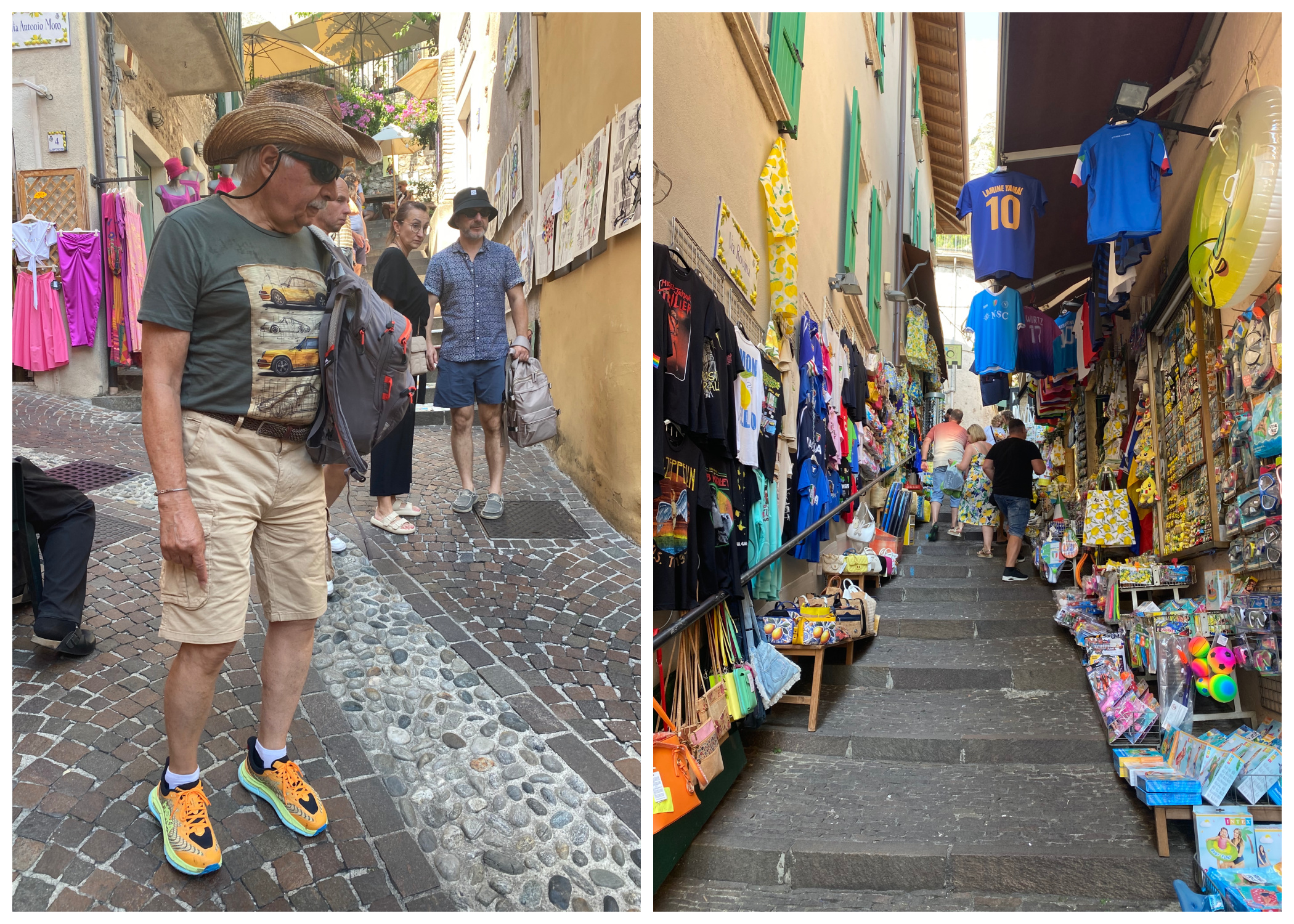Steep streets in Limone