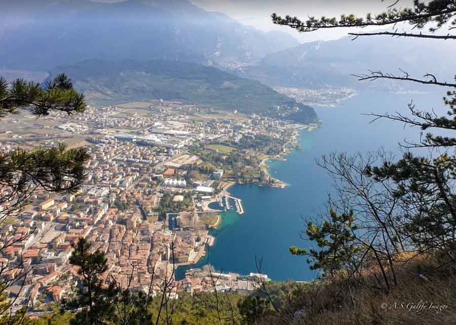 Views of Lake Garda from Santa Barbara chapel