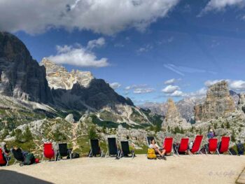View of the Cinque Torri hike