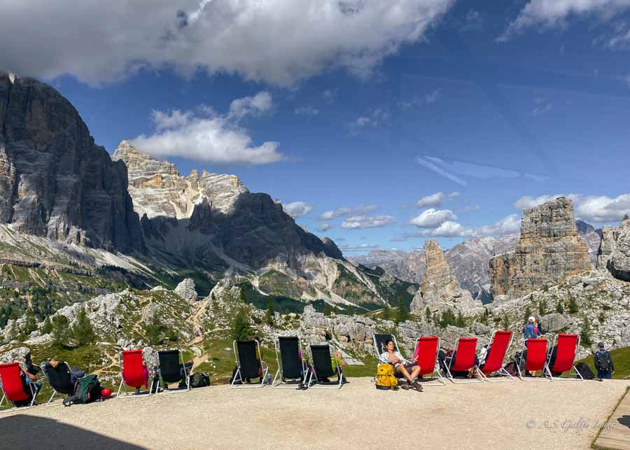 View of the Cinque Torri hike