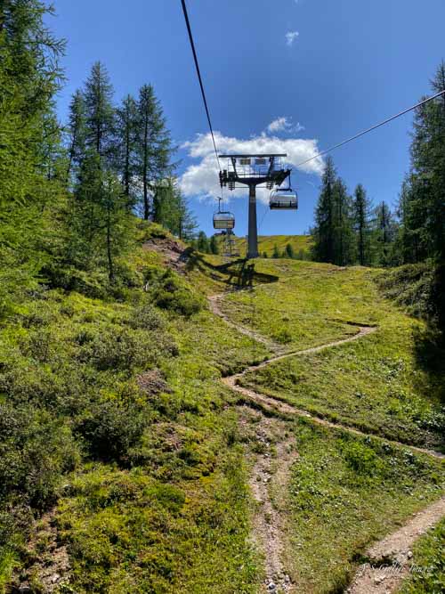 Chairlift to Cinque Torri