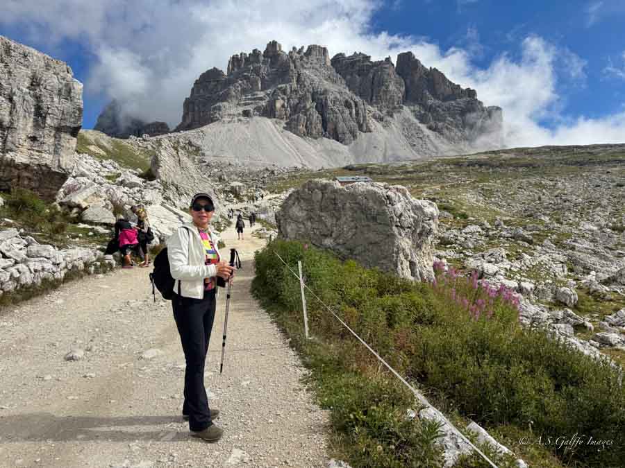 Starting point of the Tre Cime din lava redo trail