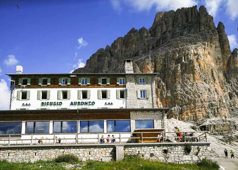 View of Refugio Auronzo