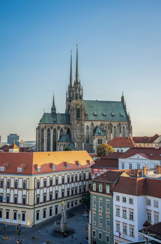 View of St.Peter and Paul Cathedral in Brno