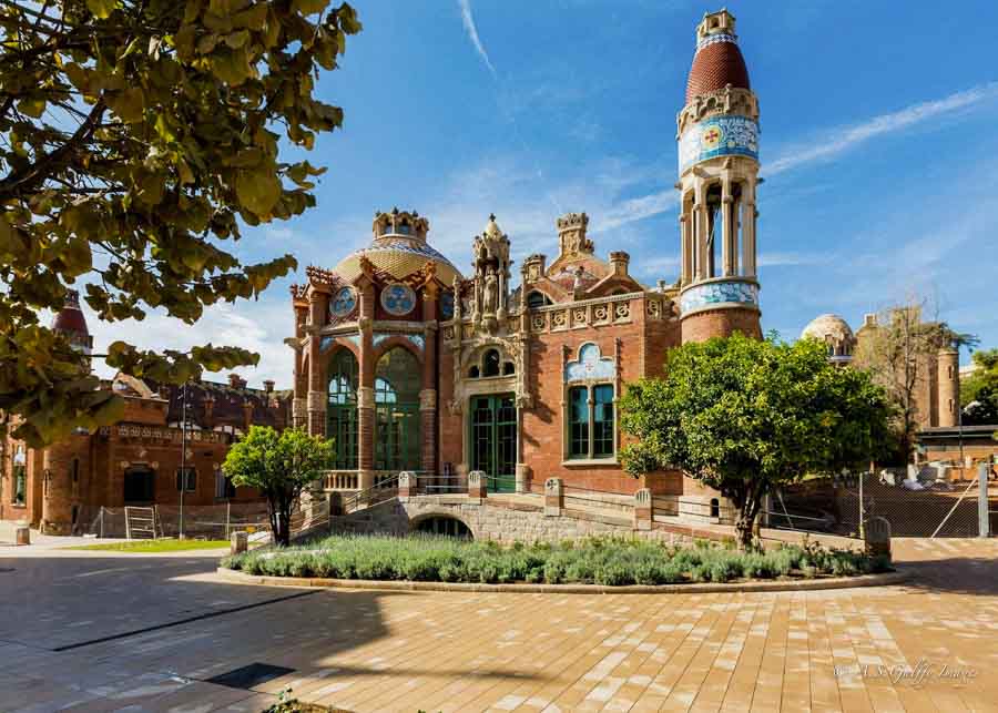 View of Recinte Modernista de Sant Pau, one Barcelona's hidden gems