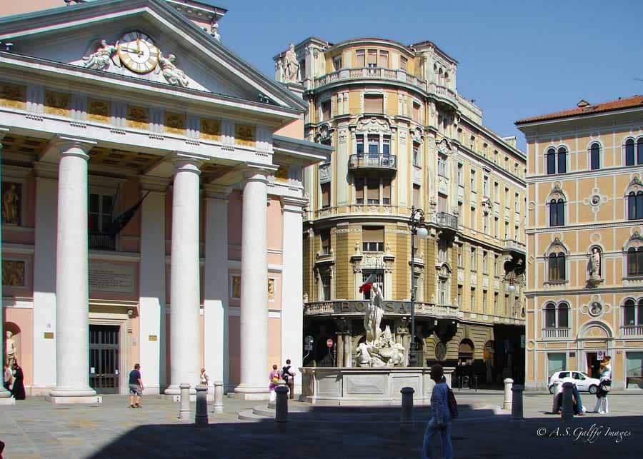 Small piazza in Trieste