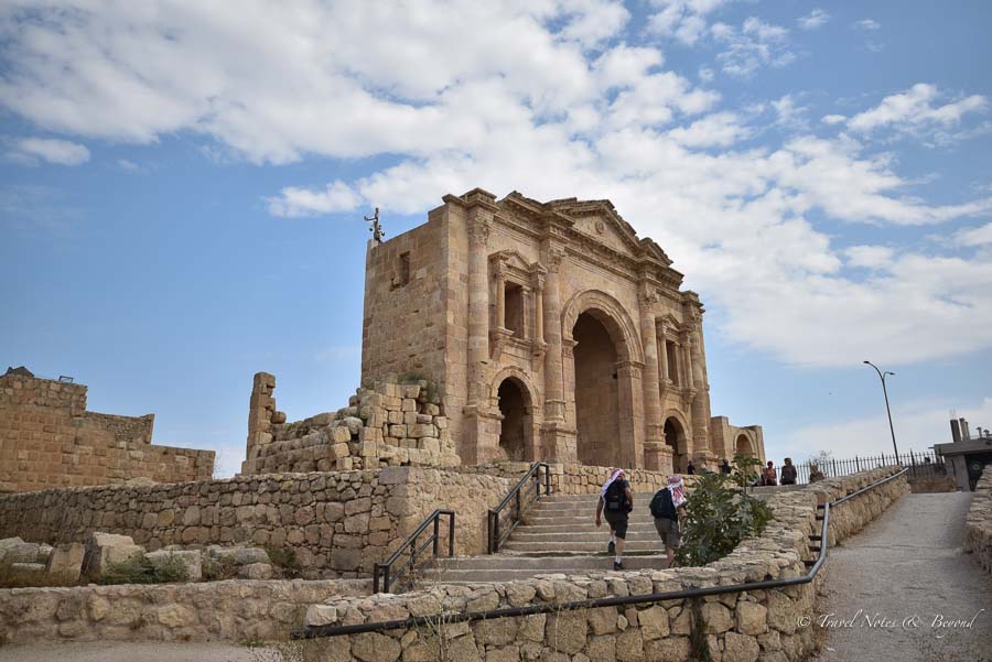 Hadrian's Arch in Jerash, Jordan