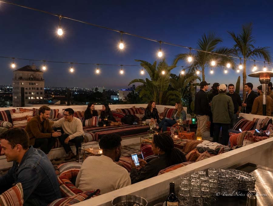 Mama's Shelter rooftop bar in Los Angeles