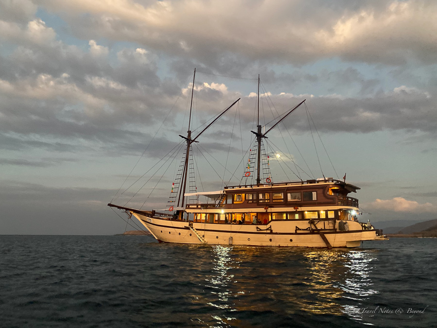 Alfathran 3, a traditional Indonesian boat where we spent part of our 2 week itinerary