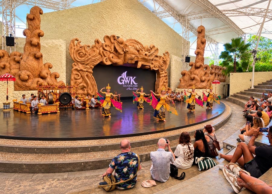 Balinese cultural dance performance at the GWK Amphitheater