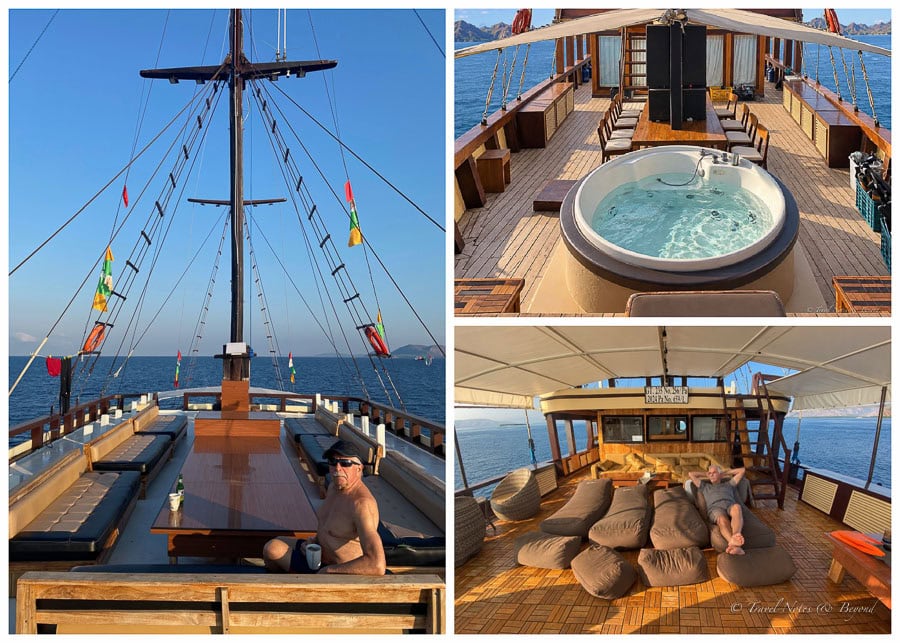 images of the 3 decks on Alfathran 3