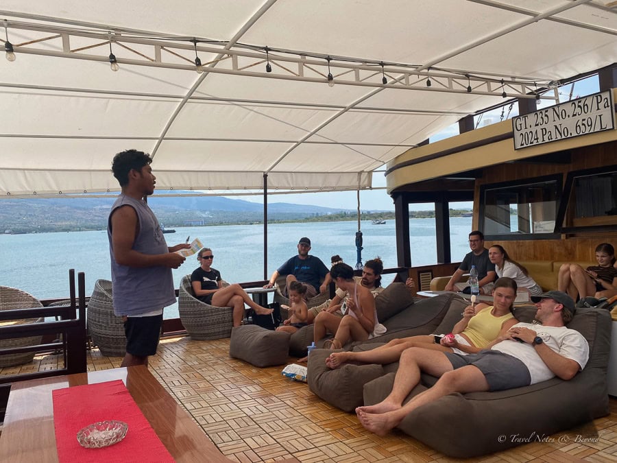 Our first day on board Alfathran III
