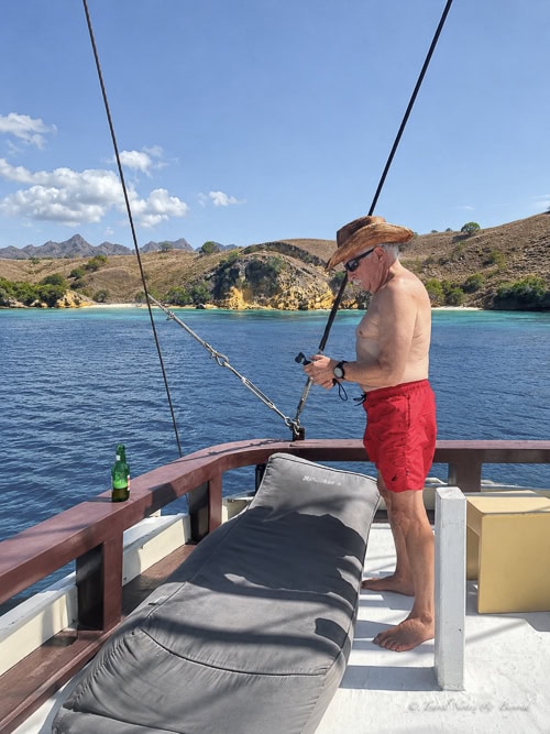 Sailing toward Komodo National Park